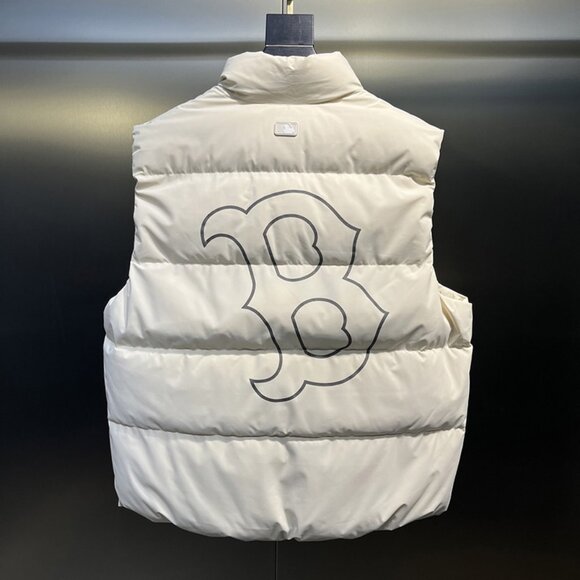 White MLB Down Vest - Picture 2 of 9